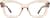 Front view of Cat-Eye Glasses 2037715 in Beige thumbnail