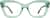 Front view of Cat-Eye Glasses 2037724 in Green thumbnail