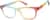 Angle view of Rectangle Glasses 2037829 in Rainbow thumbnail