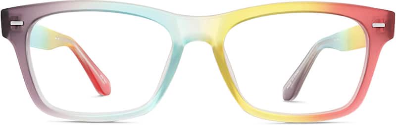 Rainbow Rectangle Glasses