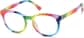 Angle view of Kids' Round Glasses 2038129 in Rainbow thumbnail
