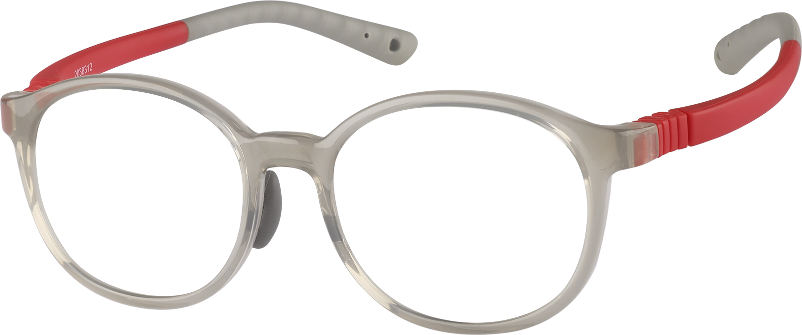 Gray Kids' Flexible Round Glasses #2038312 | Zenni Optical