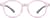 Front view of Kids' Flexible Round Glasses 2038319 in Pink thumbnail
