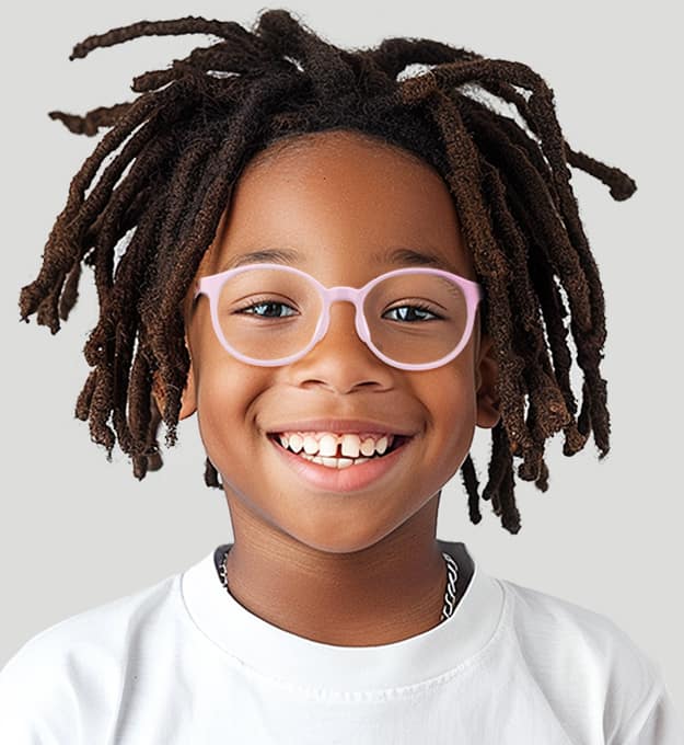 Image of Kids' Flexible Round Glasses