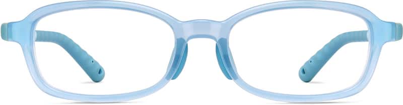 Blue Kids' Flexible Rectangle Glasses