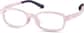 Angle view of Kids' Flexible Oval Glasses 2038519 in Pink thumbnail