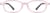 Front view of Kids' Flexible Rectangle Glasses 2038519 in Pink thumbnail
