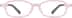 Kids' Flexible Rectangle Glasses 2038519 in Pink