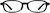 Front view of Kids' Flexible Rectangle Glasses 2038521 in Black thumbnail