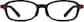 Front view of Kids' Flexible Oval Glasses 2038521 in Black thumbnail