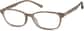 Angle view of Flores Glasses 2038915 in Brown thumbnail