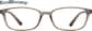 Front view of Flores Glasses 2038915 in Brown thumbnail