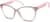 Angle view of Square Glasses 2039519 in Pink thumbnail