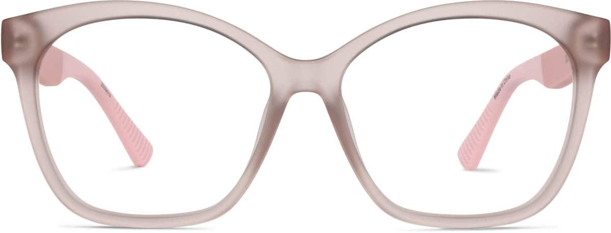 Front view of Square Glasses 2039519 in Pink