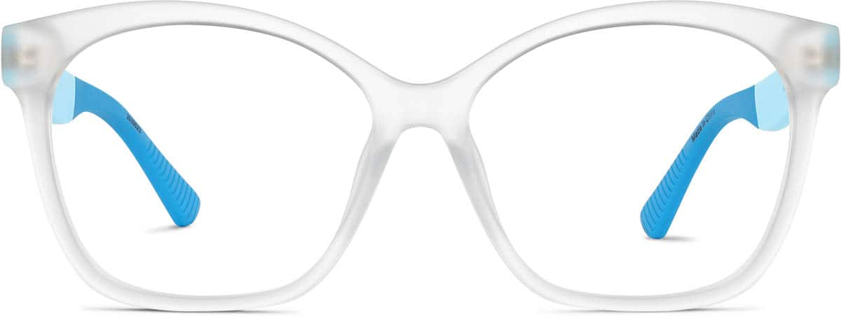 Front view of Square Glasses 2039523 in Translucent