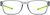 Front view of Rectangle Glasses 2039912 in Gray thumbnail