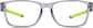 Front view of Rectangle Glasses 2039912 in Gray thumbnail