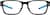 Front view of Rectangle Glasses 2039921 in Black thumbnail