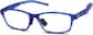 Angle view of Rectangle Glasses 2040016 in Blue thumbnail