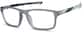 Angle view of Hustle Game Glasses 2040312 in Gray thumbnail