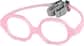 Angle view of Kids' Round Glasses 2040519 in Pink thumbnail