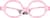 Front view of Kids' Square Glasses 2040519 in Pink thumbnail