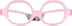 Kids' Square Glasses 2040519 in Pink