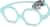 Angle view of Kids' Square Glasses 2040524 in Blue thumbnail