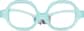 Front view of Kids' Round Glasses 2040524 in Blue thumbnail