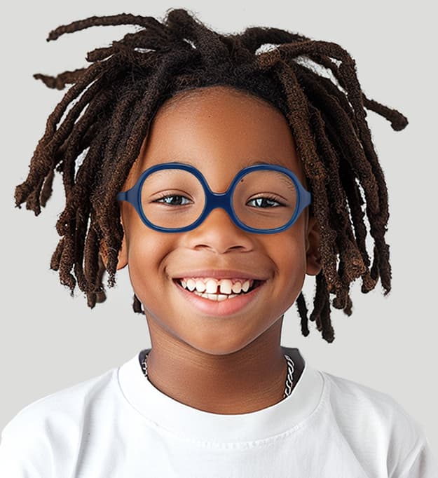 Image of Kids' Flexible Square Glasses