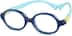 Kids' Flexible Oval Glasses 2040716 in Blue
