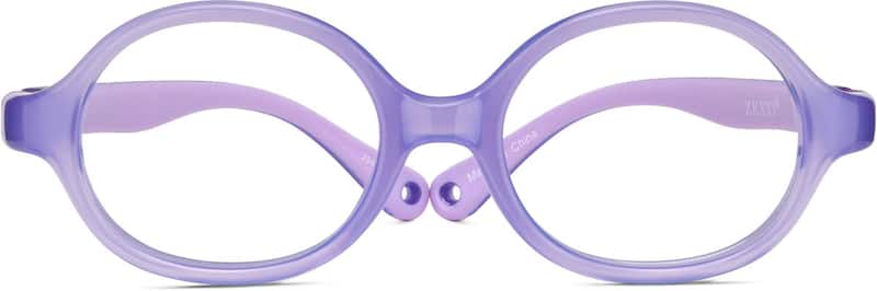 Purple Kids' Flexible Oval Glasses