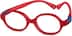 Kids' Flexible Oval Glasses 2040718 in Red