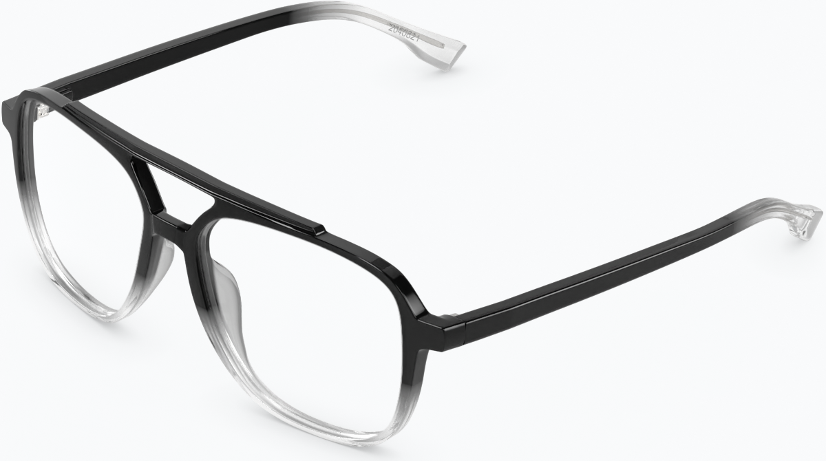 Angle view of Aviator Glasses 2040821 in Black thumbnail
