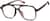 Angle view of Aviator Glasses 2040839 in Brown thumbnail