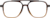 Front view of Aviator Glasses 2040839 in Brown thumbnail