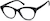 Angle view of Cat-Eye Glasses  2040921 in Black thumbnail