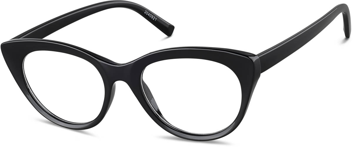 Black Cat-Eye Glasses #2040921 | Zenni Optical