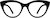 Front view of Cat-Eye Glasses  2040921 in Black thumbnail