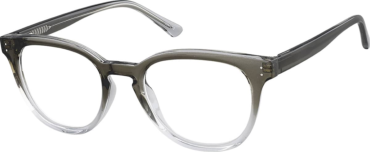 Angle view of Round Glasses 2041212 in Gray