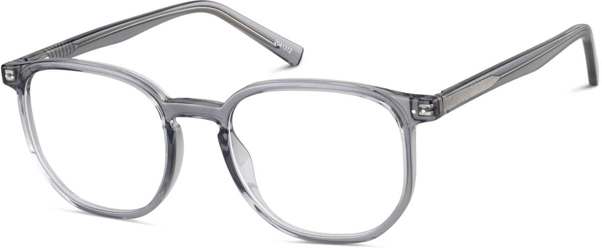 Angle view of Square Glasses 2041312 in Gray