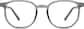 Front view of Square Glasses 2041312 in Gray thumbnail