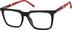 Rectangle Glasses 2042021 in Black