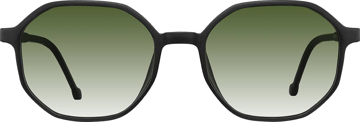 Gray Geometric Glasses #2042212 | Zenni Optical