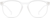 Front view of Square Glasses 2042423 in Cloud thumbnail