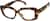 Angle view of Rectangle Glasses 2042525 in Tortoiseshell thumbnail