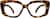Front view of Rectangle Glasses 2042525 in Tortoiseshell thumbnail