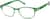Angle view of Rectangle Glasses 2042624 in Green thumbnail