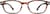 Front view of Rectangle Glasses 2042625 in Tortoiseshell thumbnail