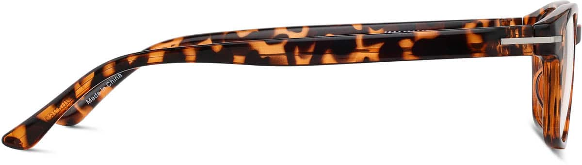 Side view of Rectangle Glasses 2042625 in Tortoiseshell